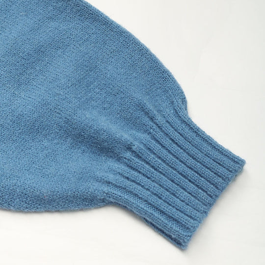 Damen Strickjacke mit hohem Kragen und Reißverschluss EB