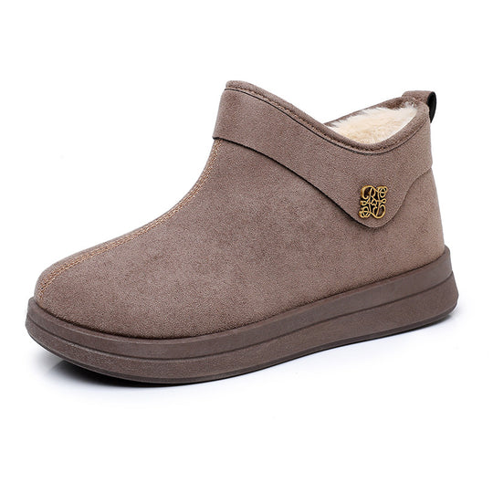 Damen Warmgefütterte Ankle Boots mit rutschfester Sohle EB