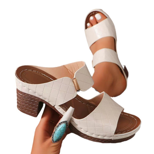 Damen Bequeme und stilvolle Absatzsandalen EB