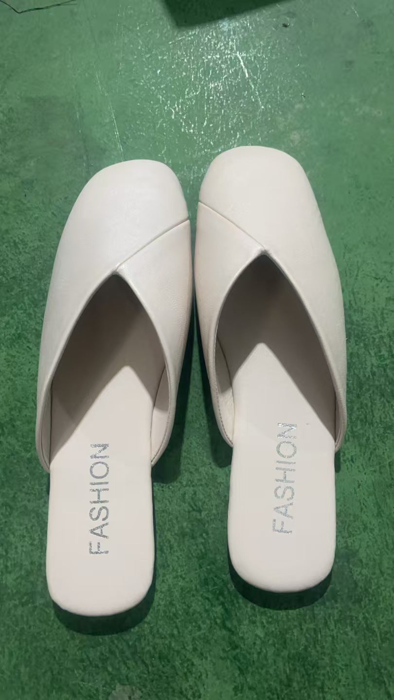 Damen offene Slipper mit modernem Kreuzschnitt und komfortabler Innensohle EB