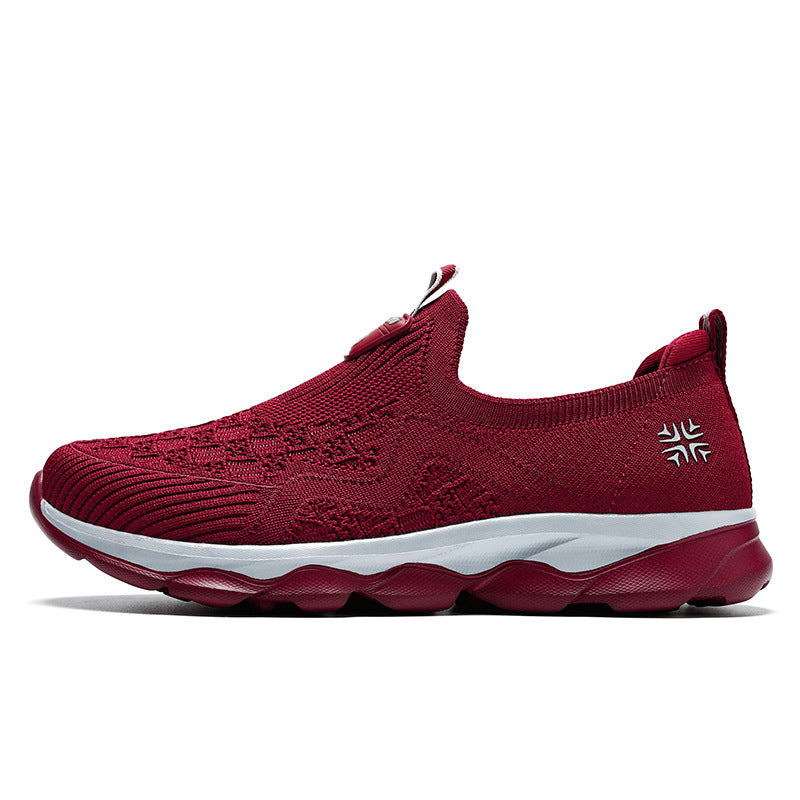 Damen Atmungsaktive Slip-On Spazier-Sneaker mit flexibler Sohle EB