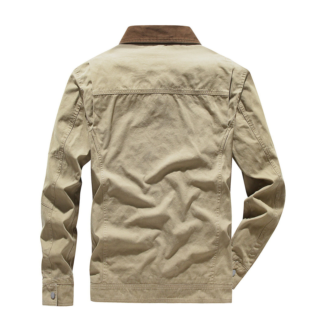 Herren modische Übergangsjacke mit auffälligem Kragen EB