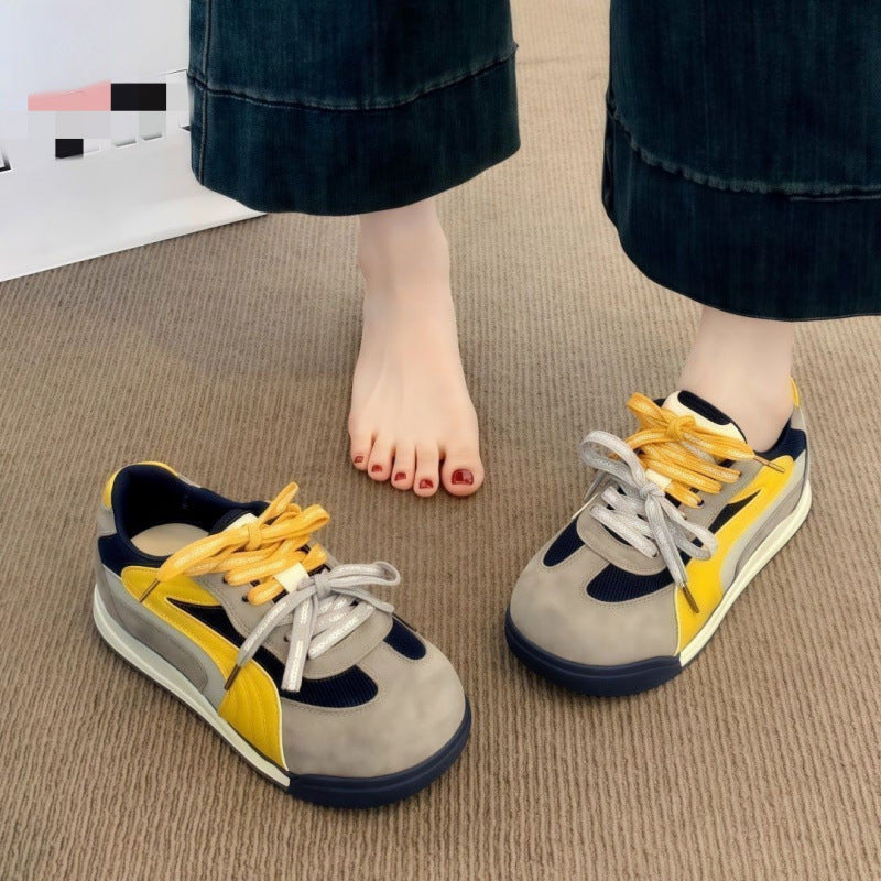 Damen Sportliche Sneakers mit atmungsaktiver Mesh-Oberfläche und robustem Profil EB