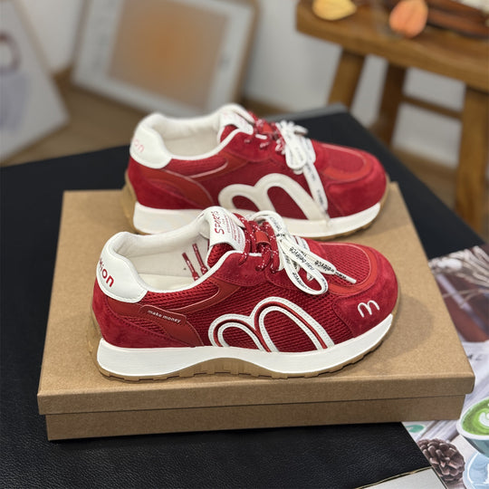 Damen Sportliche Sneakers mit atmungsaktiver Mesh-Oberfläche und bequemer Dämpfung EB