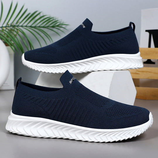 Damen Slip-On Sneakers mit atmungsaktivem Strickobermaterial von EB
