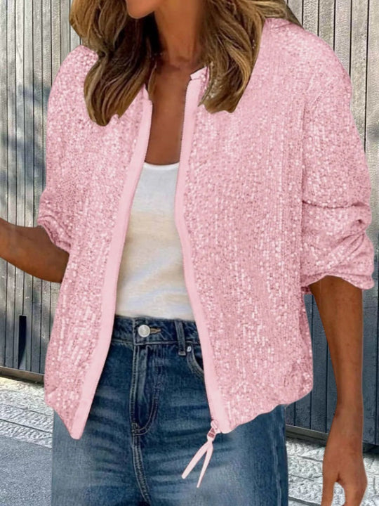 Damen Paillettenjacke im modernen Schnitt EB