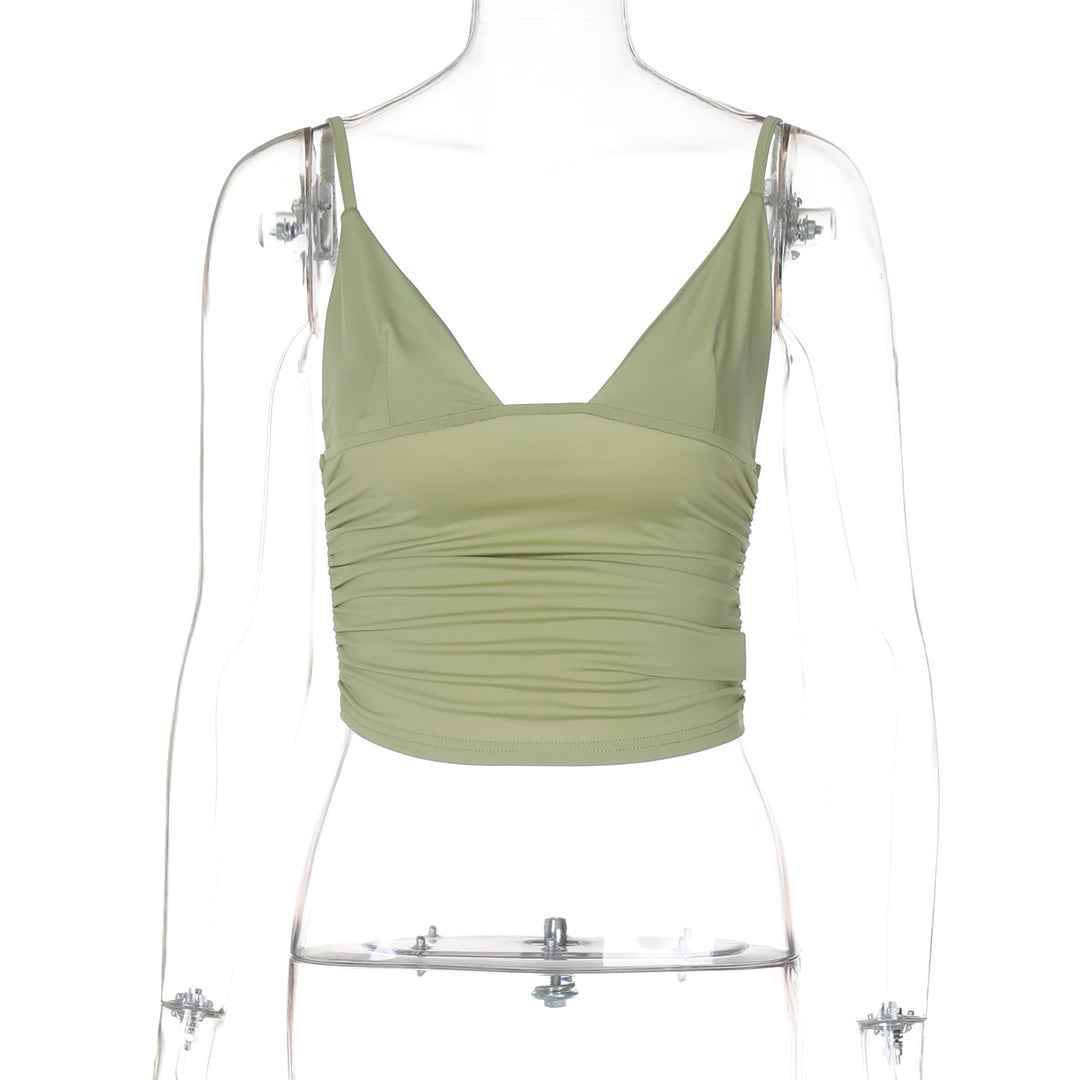 Damen Crop-Top mit asymmetrischem Schnitt und figurbetonter Silhouette EB