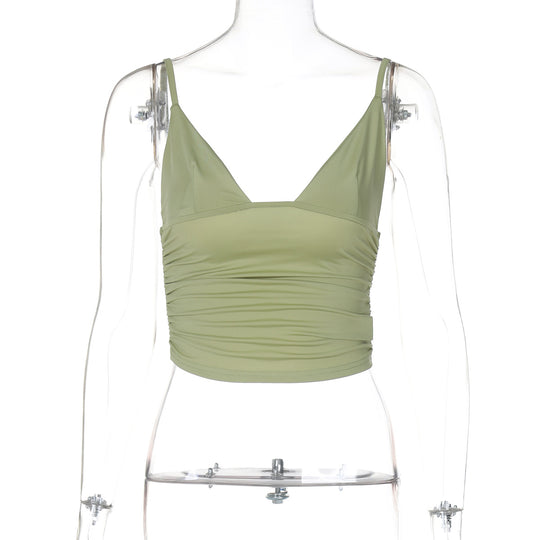 Damen Crop-Top mit asymmetrischem Schnitt und figurbetonter Silhouette EB
