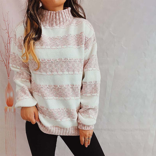 EB | Weiche Strickjacke mit Strukturierten Streifen Acryl Komfortabel und Warm