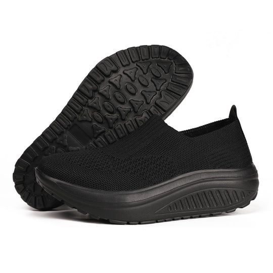 Damen nan Slip-On-Strickschuh mit elastischem Einstieg und viskoelastischer Komfortsohle EB