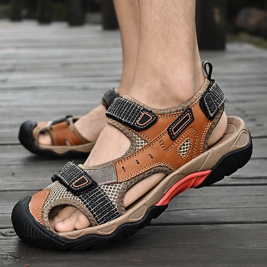 Damen Sportliche Outdoor-Sandalen mit verstellbaren Riemen und rutschfester Sohle EB