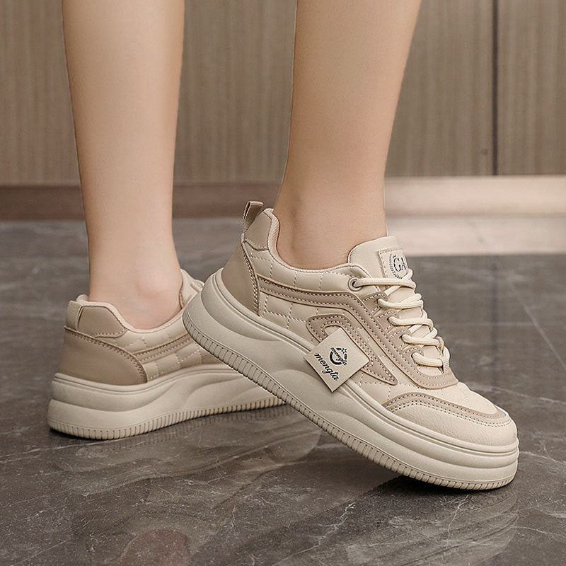 Damen modische Sneakers mit sportlichem Design und dämpfender Laufsohle EB