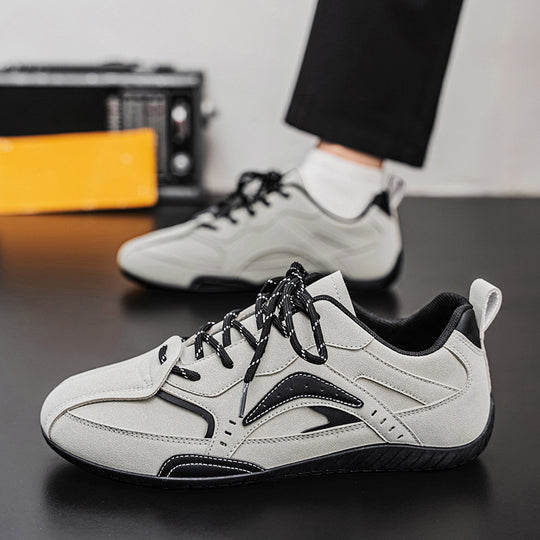 Unisex leichte Wildlederoptik Sneaker mit gepolstertem Komfortfußbett und griffiger Gumsohle EB