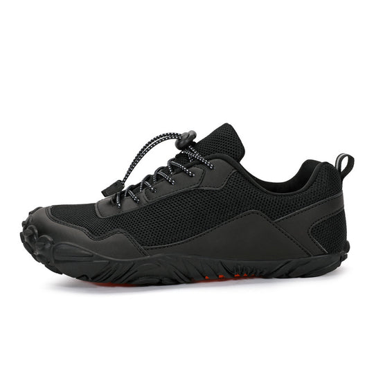 Herren nan leichter Schnellzug-Trekkingschuh mit Gummizehschutz, atmungsaktivem Meshoberteil und profiliertem Outdoor-Laufsohle EB