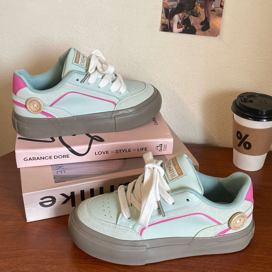 Damen Trendige Sneaker mit modischer Oberflächenstruktur und atmungsaktiver Innensohle EB