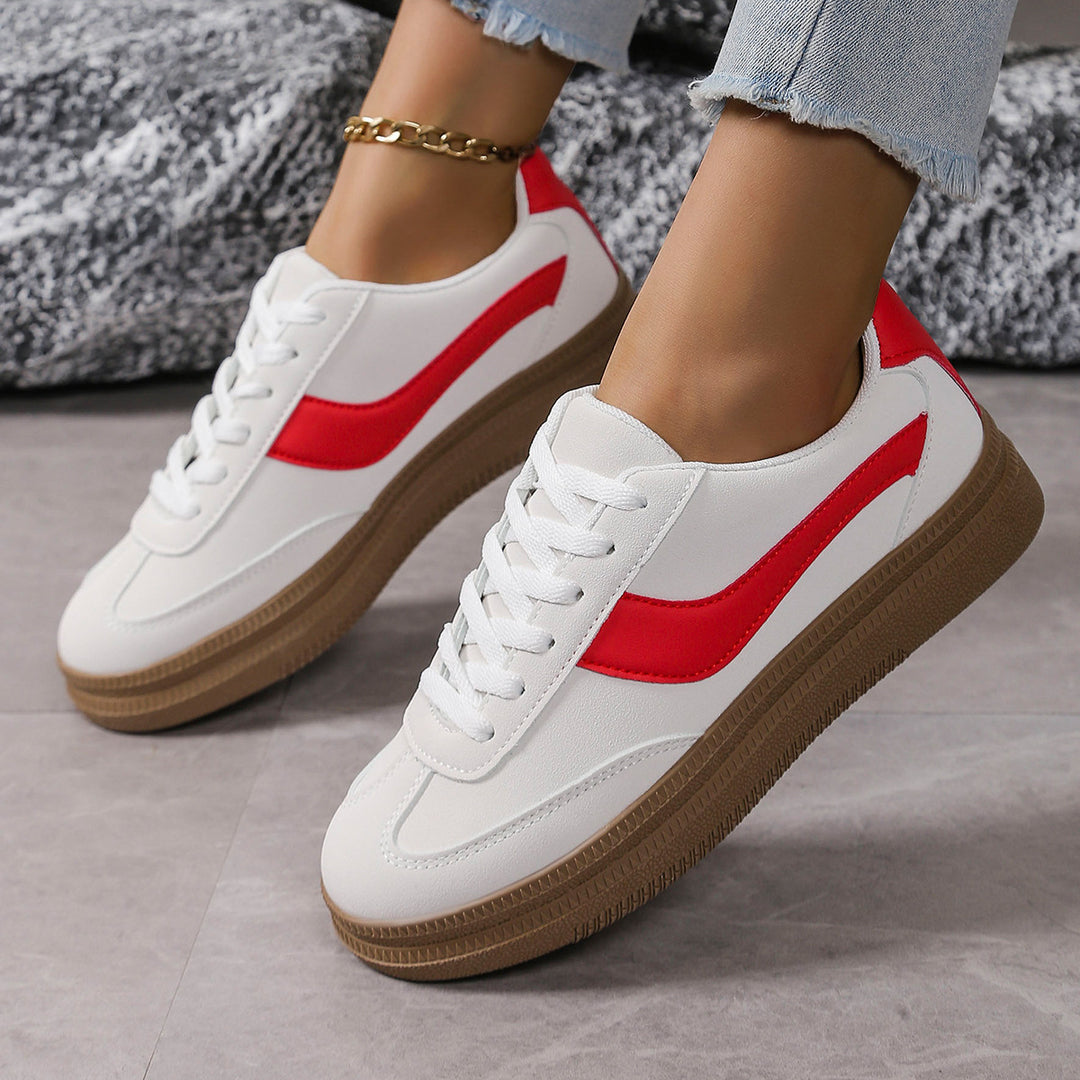 Damen Sportliche Sneaker mit modischem Farbkontrast und rutschfester Sohle EB