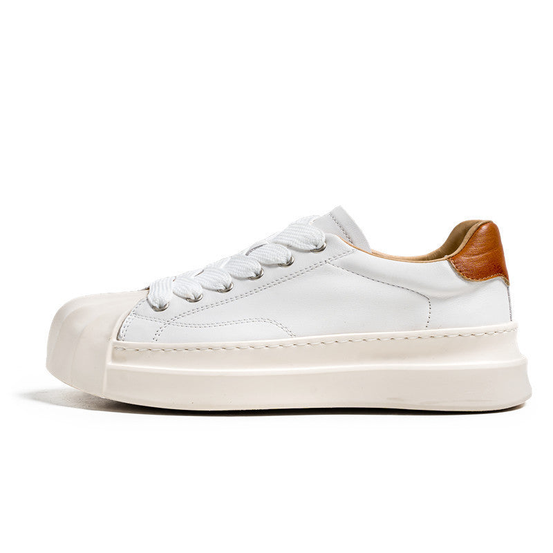 Damen Schnür-Sneaker mit luxuriösem Leder und markantem Design EB