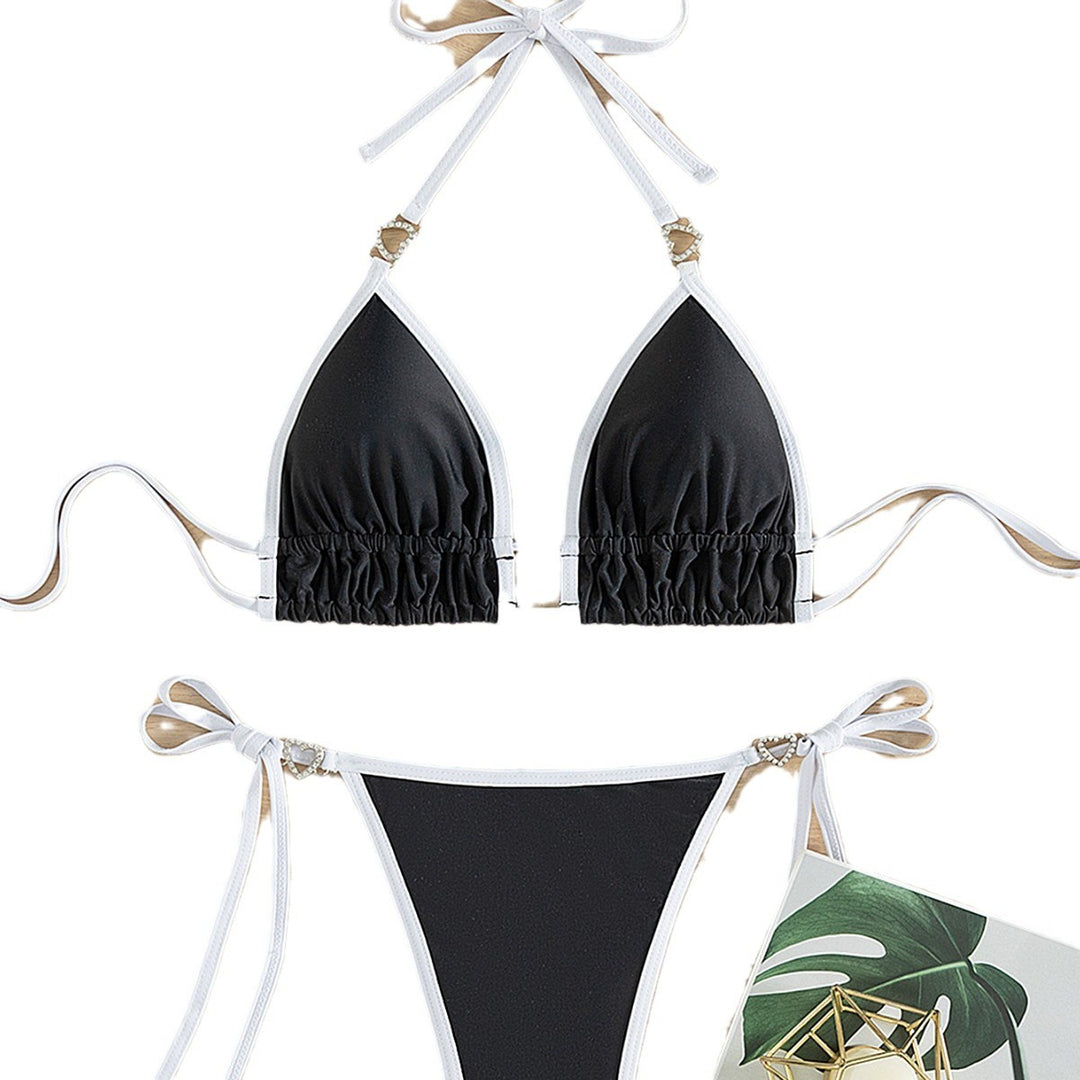 Damen Triangel-Bikini mit Charme-Detaillierung EB