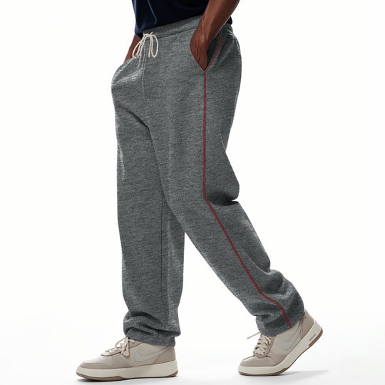 Herren nan locker sitzende Sweatpants mit seitlicher Ziernaht, elastischem Komfortbund und tiefen Eingrifftaschen EB