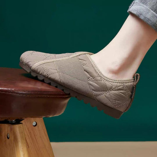 Damen Komfortable Freizeit-Slipper mit flexiblem Obermaterial EB