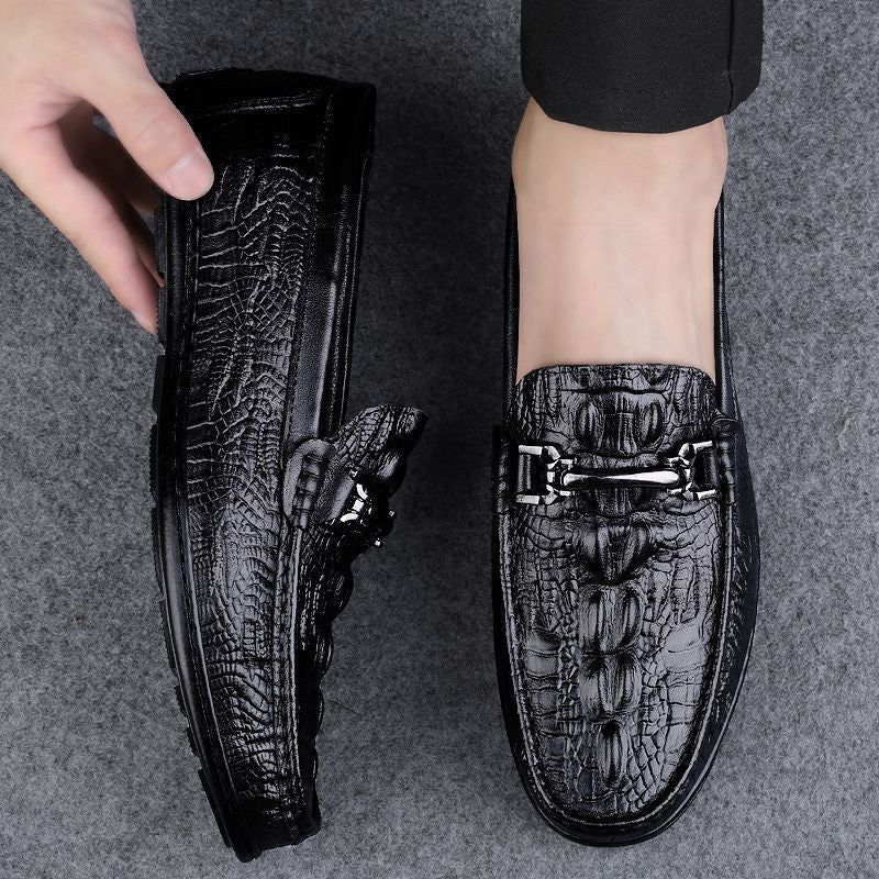 Herren Elegante Mokassins aus hochwertigem Leder mit modischem Detail EB