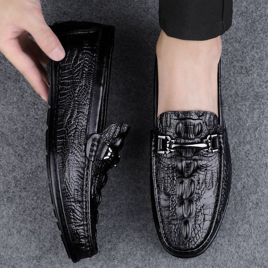 Herren Elegante Mokassins aus hochwertigem Leder mit modischem Detail EB