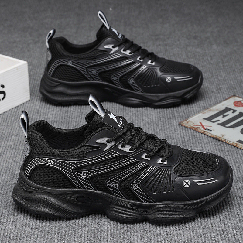 Damen Sportliche Dämpfung Sneakers mit atmungsaktiver Mesh-Oberfläche EB