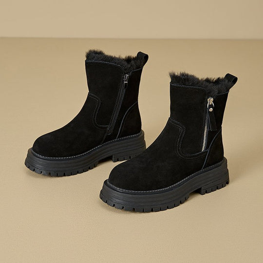 Damen Stiefeletten mit isolierendem Innenfutter und robustem Profilsohle EB
