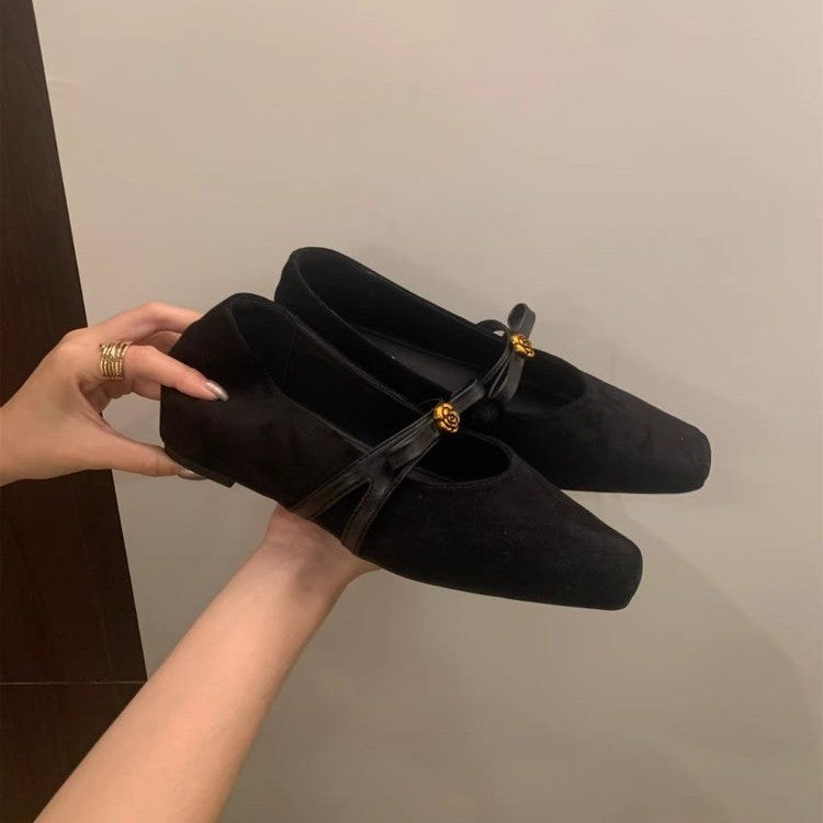 Damen Elegante Mules aus weichem Wildleder mit modischem Schleifen-Detail EB