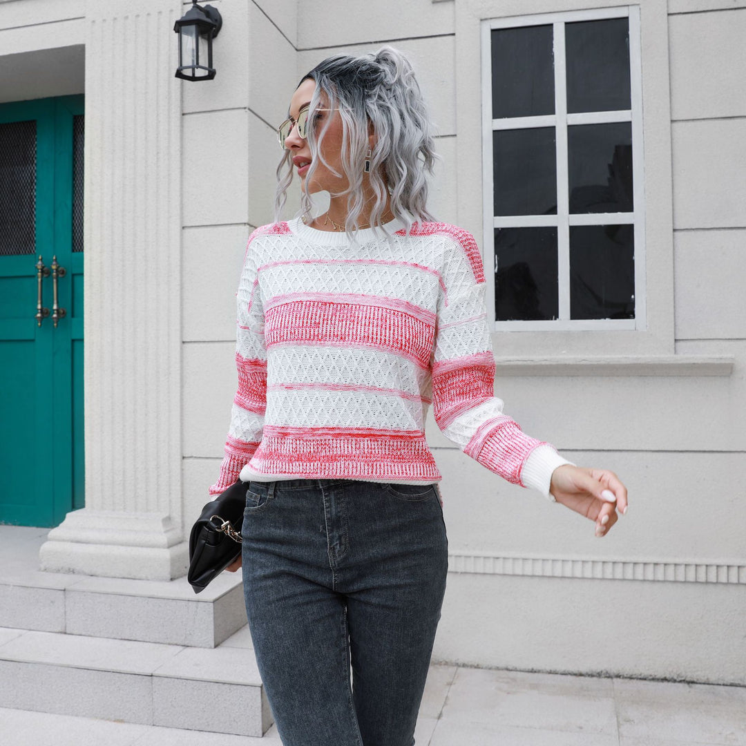Damen Urbaner Strickpullover mit strukturiertem Muster EB