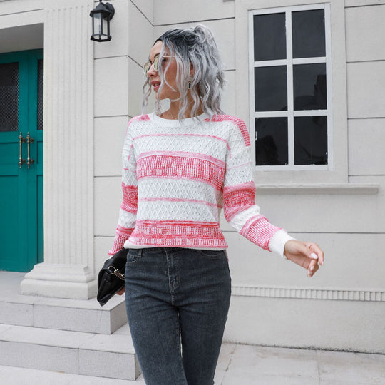 Damen Urbaner Strickpullover mit strukturiertem Muster EB