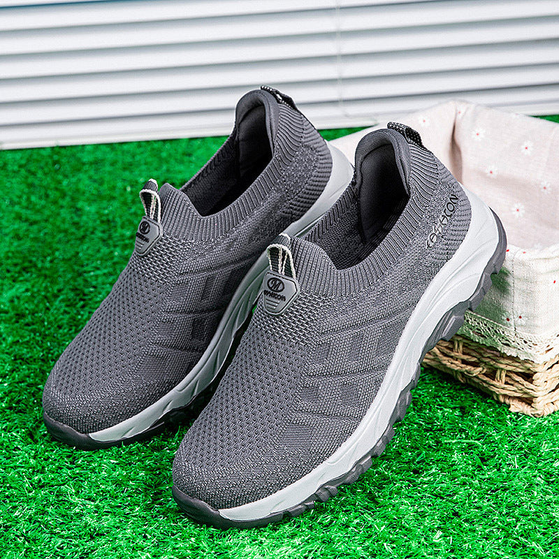 Damen Komfortable Slip-On Laufschuhe mit atmungsaktivem Obermaterial EB