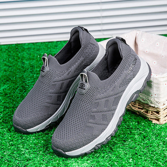 Damen Komfortable Slip-On Laufschuhe mit atmungsaktivem Obermaterial EB