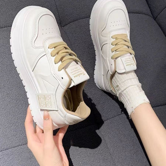 Damen Plateau-Sneaker mit dämpfender Sohle und atmungsaktivem Obermaterial EB