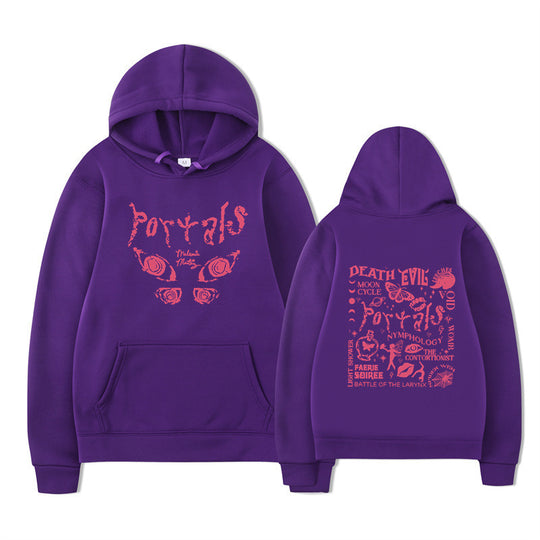 Damen Kapuzenpullover mit kreativem Motiv und bequemer Passform EB