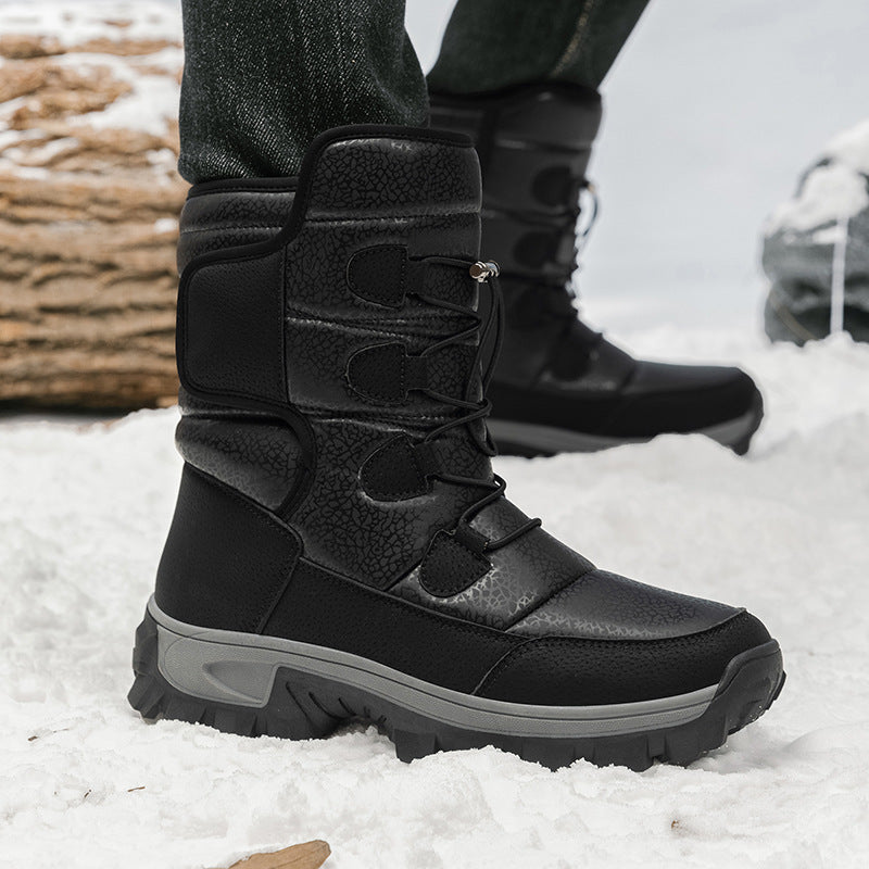Herren Winterstiefel mit isolierender Fütterung und rutschfester Sohle EB