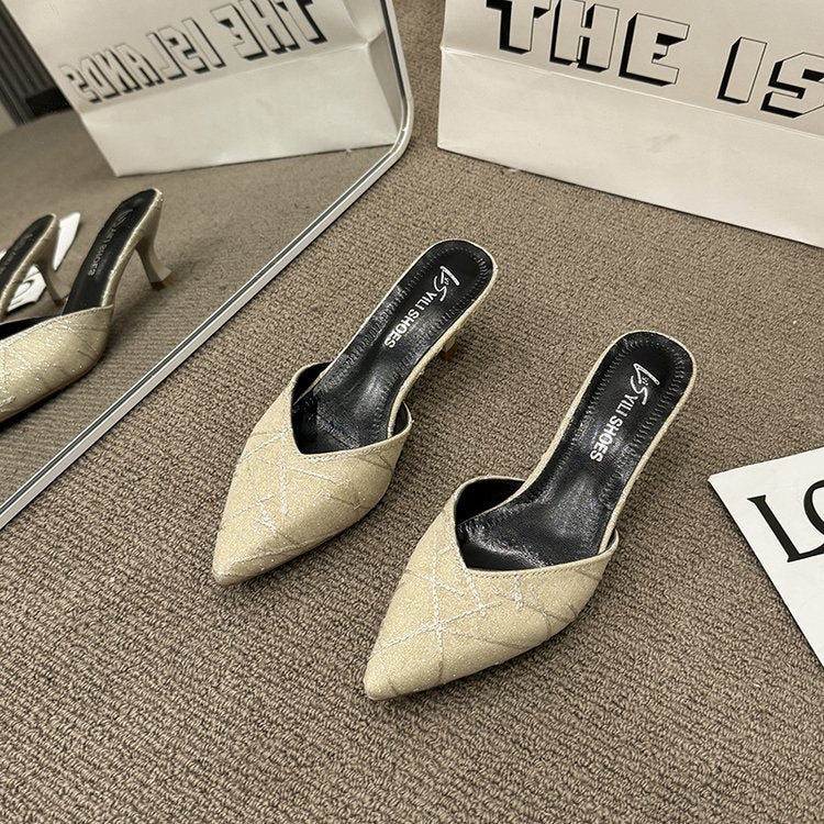 Damen elegante Slingback-Pumps mit schickem spitz zulaufendem Design EB