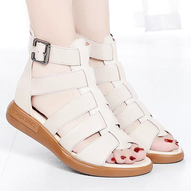 Damen Sandalen mit modischem Riemendesign und Komfortsohle EB