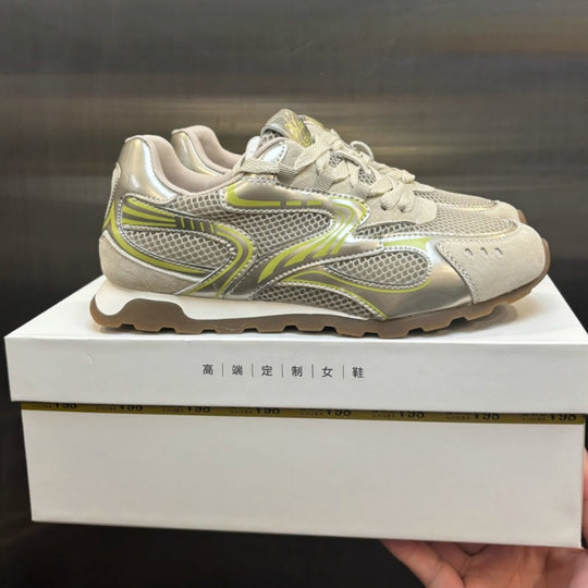 Damen Trendige Sneakers mit atmungsaktivem Mesh-Obermaterial und komfortabler Dämpfung EB