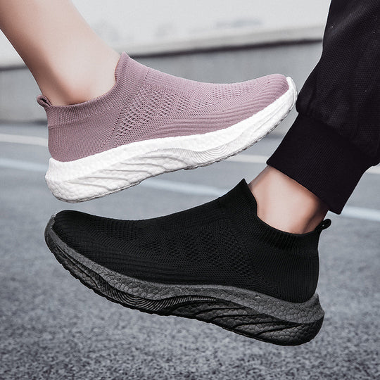 Damen Atmungsaktive Stricksneaker mit rutschfester Sohle EB