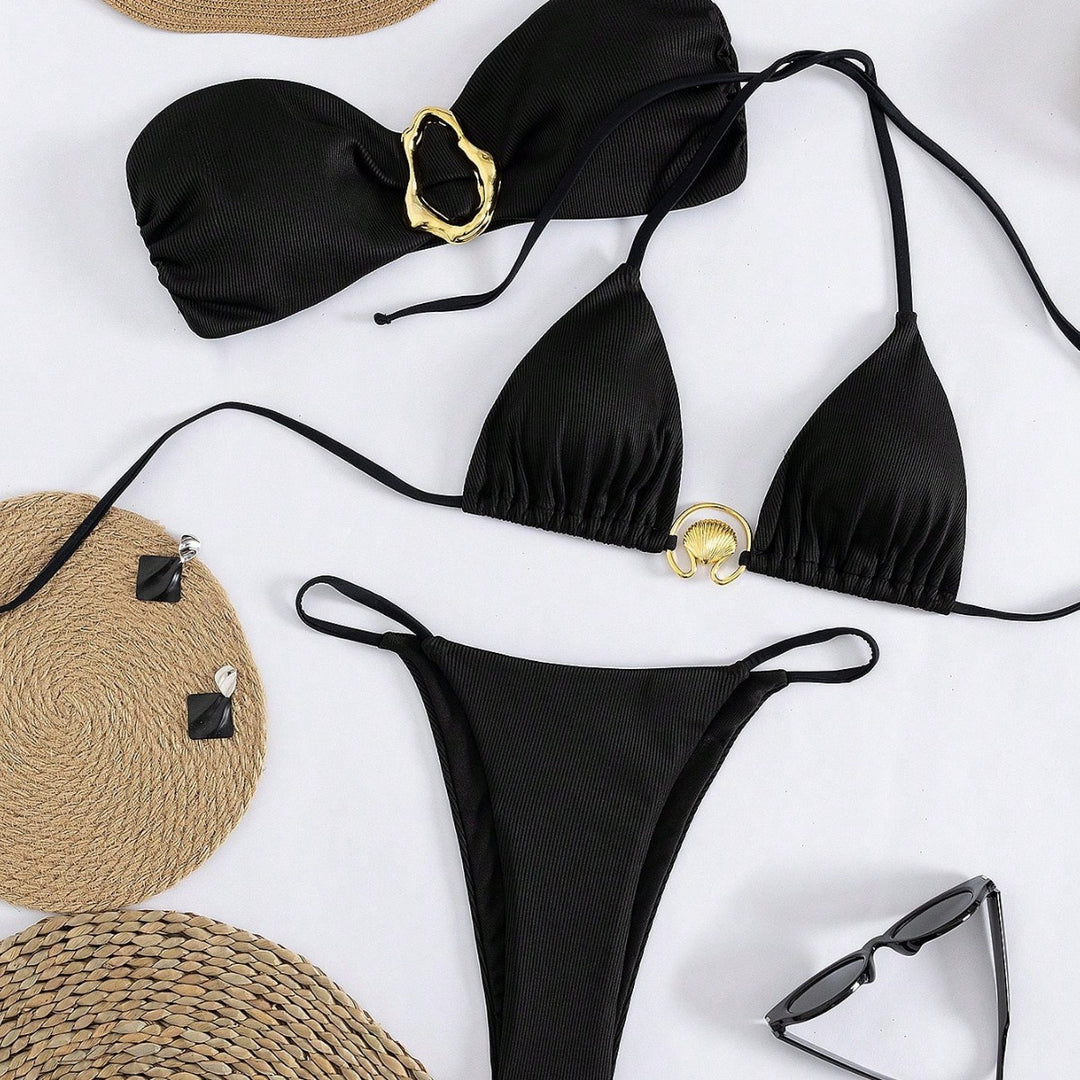Damen Bikini mit raffiniertem Bandeau-Oberteil und höchstem Tragekomfort EB