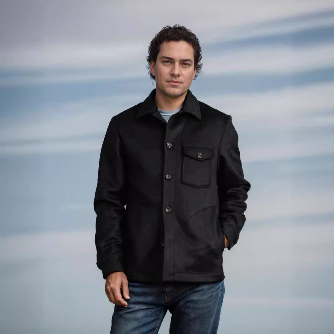 Herren Wolljacke mit praktischen Taschen EB