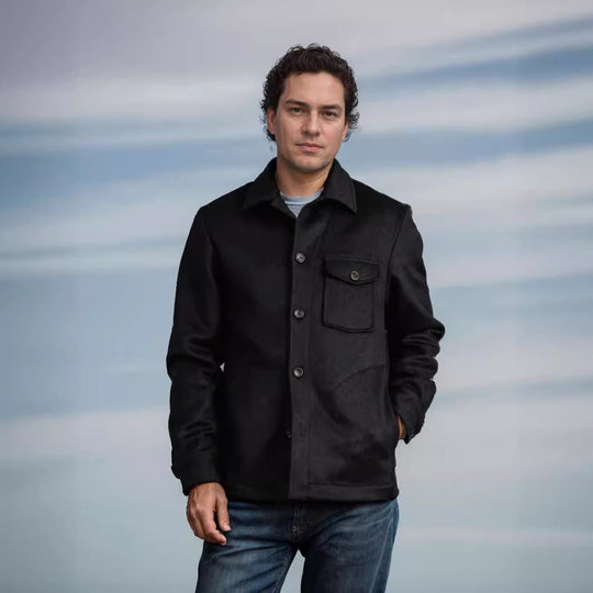 Herren Wolljacke mit praktischen Taschen EB