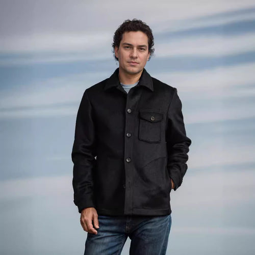Herren Wolljacke mit praktischen Taschen EB