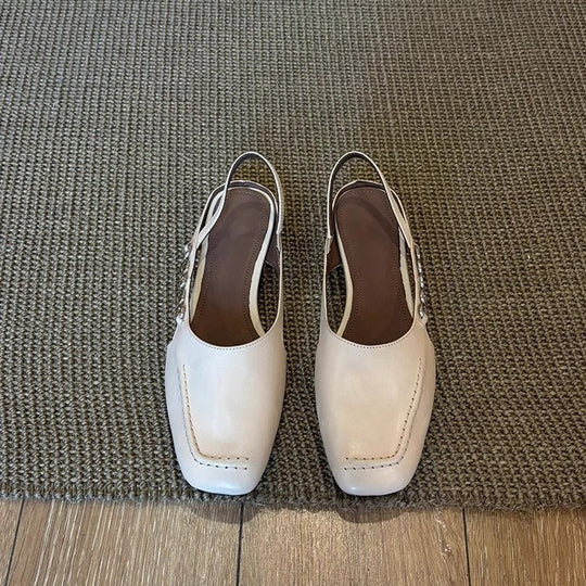 Damen Slingpumps mit eleganter Naht und modischen Schnallen EB