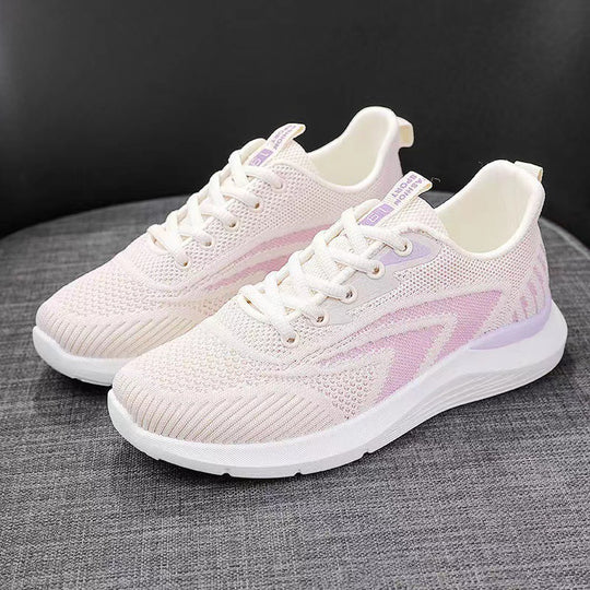 Damen Atmungsaktive Freizeitsneaker mit flexiblem Obermaterial und bequemer Dämpfung EB