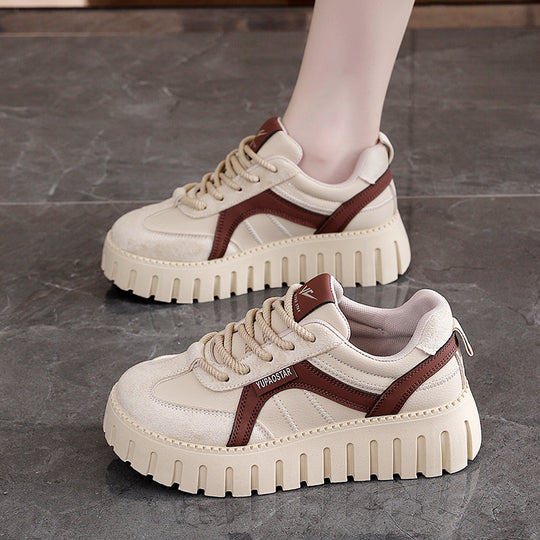 Damen Chunky Sneakers mit modischem Design und dämpfender Sohle EB