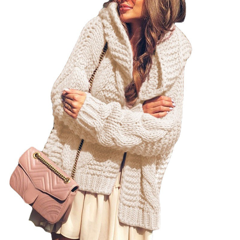 Damen Grobstrickjacke mit lässigen Oversized-Schnitt EB