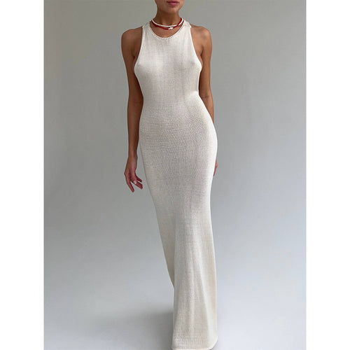 Damen Figurbetontes Maxikleid mit eleganter Raffung EB
