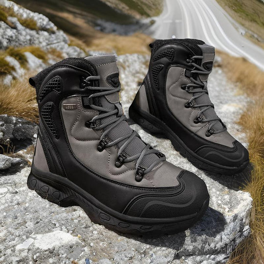 Herren Hochwertige Trekkingstiefel mit atmungsaktiver Membran und rutschfester Sohle EB